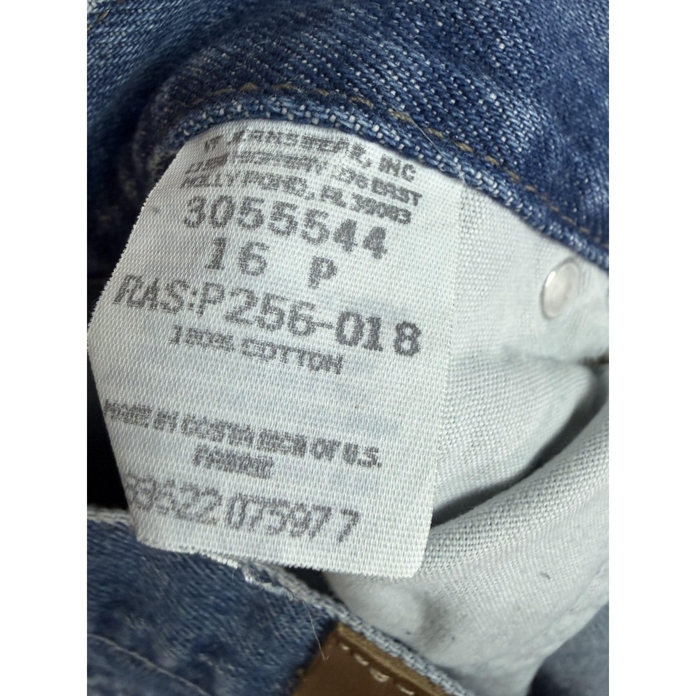 Lee Jeans Womens 16 Petite Blue Relaxed High Rise Tapered Pepper Stone Denim New - Picture 9 of 10
